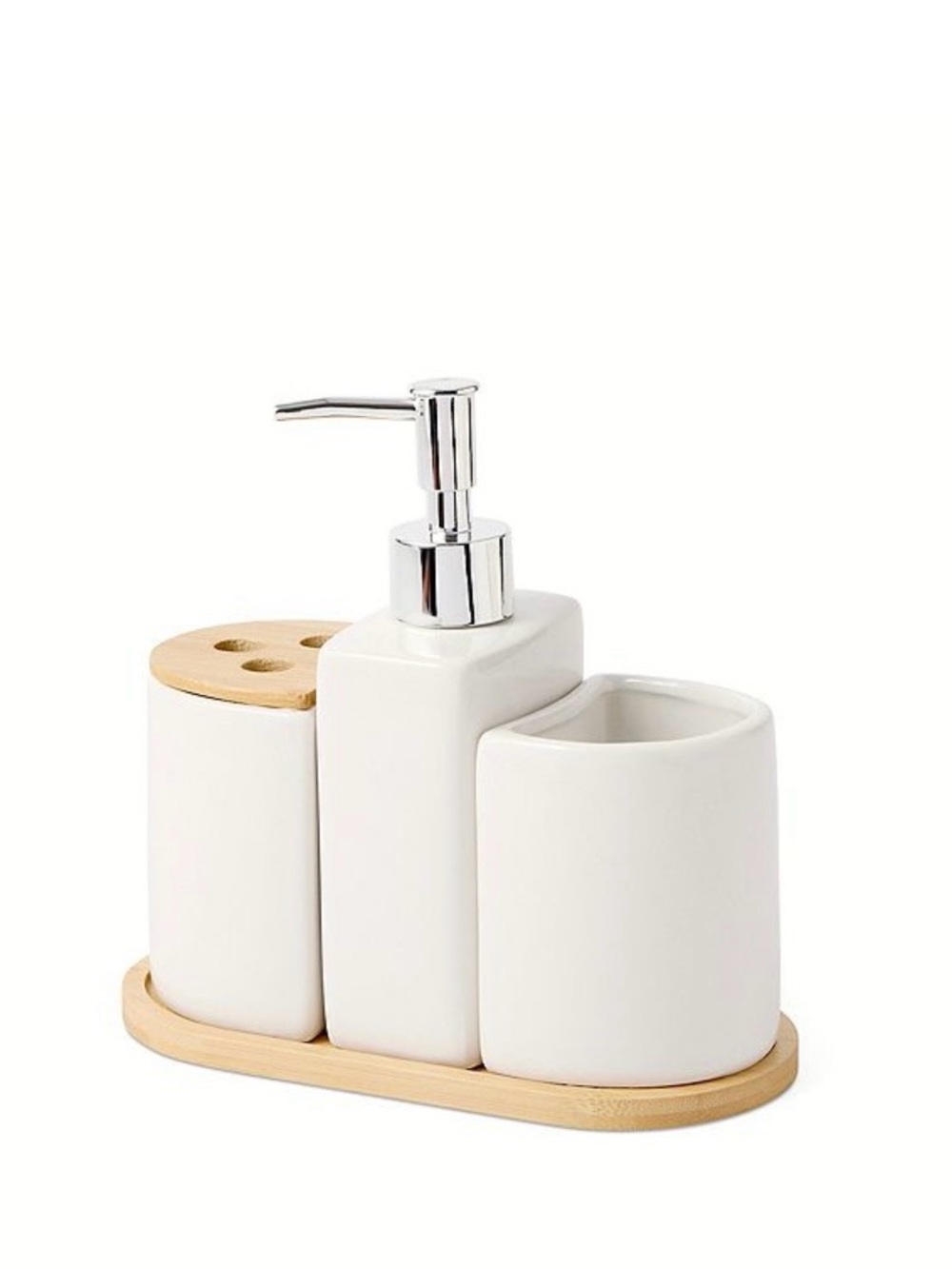 NEW 4 Piece Vanity Set Bathroom Bamboo